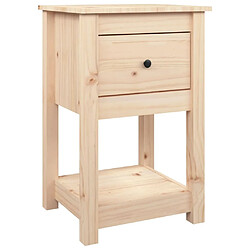 Maison Chic Table de chevet, Table de Nuit, Meuble de Rangement 40x35x61,5 cm Bois de pin massif