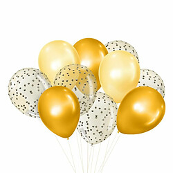 Paris Prix Lot de 10 Ballons Gonflables Fiesta Jaune & Blanc