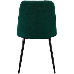 Acheter Decoshop26 Lot de 4 chaises de salle à manger coutures décortatives verticales assise en tissu velours vert pieds en métal negro 10_0001875