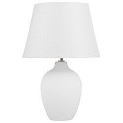 Beliani Lampe de chevet blanche FERGUS