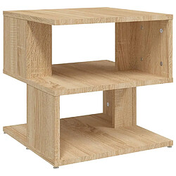 vidaXL Table d'appoint Chêne sonoma 40x40x40 cm Aggloméré