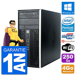 PC Tour HP Compaq Pro 6300 CMT Intel G630 RAM 4Go Disque 250Go Windows 10 Wifi - Occasion