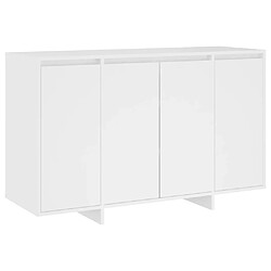 Maison Chic Buffet,Meuble de Rangement,commode pour salon,Cuisine blanc 120x41x75 cm bois d'ingénierie -MN90325