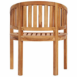 Acheter Maison Chic Lot de 2 Chaises en forme de banane Bois de teck solide -GKD94477