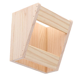 2 PCS Etagère de Herbe Support de Foin en Bois Distributeur De Nourriture pour Hamster Mangeoire Lapins