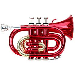 Classic Cantabile Brass TT-400 B-trompette de poche rouge