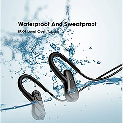 Universal Écouteurs Bluetooth sans fil, forme conductrice osseuse, pas d'oreille, mouvement imperméable, lecteur microphone, écouteurs anti-bruit. pas cher