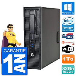 PC HP EliteDesk 800 G1 Intel G3220 RAM 32Go Disque Dur 1To Windows 10 Wifi · Occasion 