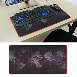 Wewoo Tapis de souris Anti-Slip Carte du monde Motif Doux En Caoutchouc Surface Tissu Jeu Clavier Taille: 60 x 30 cm