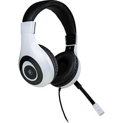 BigBen Connected Casque PC Filaire Jack 3.5mm avec micro Blanc / Noir