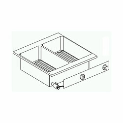 Friteuse Encastrable Drop-In 5,5 kW - 1 ou 2 Cuves 10 L - Combisteel