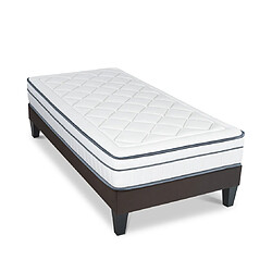 Bellecour Ensemble Bartoldi Ensemble BARTOLDI 90x200 cm | Matelas Ressorts ensachés + Sommier Bois