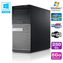 PC Tour Dell Optiplex 790 Intel Core I5 3.1Ghz 8Go Disque 250 Go DVD WIFI Win 7 · Occasion 