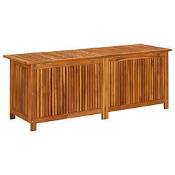 Avis vidaXL Boîte de rangement de jardin 150x50x58 cm Bois d'acacia solide