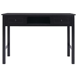 Avis vidaXL Bureau Noir 110 x 45 x 76 cm Bois