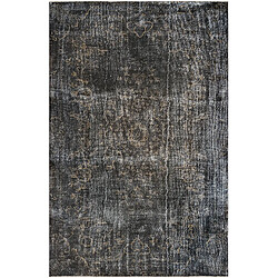 Vidal Tapis de laine 300x201 noir Ultra Vintage