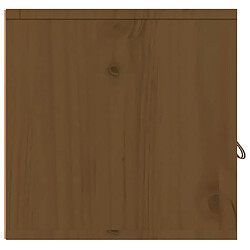 Avis vidaXL Armoire murale Marron miel 60x30x30 cm Bois de pin massif