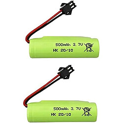 Batteries au lithium 3.7V 500mAh compatibles avec les voitures RC | Sécurité intégrée | Connecteur parfait