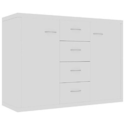 Maison Chic Buffet,Meuble de Rangement,commode pour salon,Cuisine Blanc 88x30x65 cm Bois d'ingénierie -MN81943