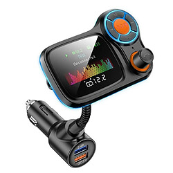 Avis Justgreenbox Multi-fonction grand écran couleur voiture BT MP3 carte de téléphone mains libres Kit de lampe de respiration d'air Charge rapide - T3654657576592