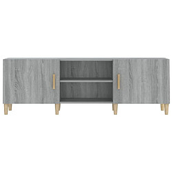 Maison Chic Meuble TV scandinave gris - Banc TV pour salon Sonoma 150x30x50 cm Bois d'ingénierie -MN40246 pas cher