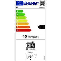 TV intelligente TCL 40S5400A Full HD 40" LED