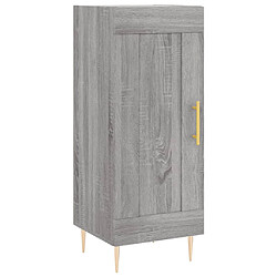 vidaXL Buffet Sonoma gris 34,5x34x90 cm Bois d'ingénierie