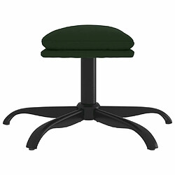 Acheter Maison Chic Repose-pied,Tabouret confortable Vert foncé 60x60x36 cm Velours -MN93079