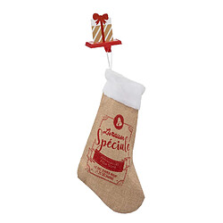 Atmosphera, Createur D'Interieur Porte chaussette de Noël Cadeau - Rouge