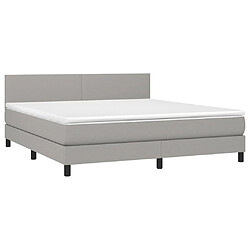 Avis Sommier à lattes et matelas LED,Cadre à lattes de lit pour Adulte Gris clair 160x200 cm Tissu -MN78858