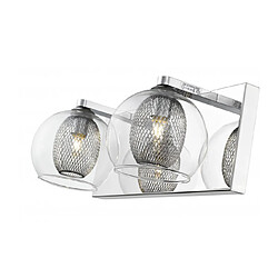 Luminaire Center Applique Murale Chrome LIVERPOOL 2 Lumières