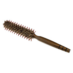 poils en bois rond style brosse à cheveux rouleau peigne pour curling séchant les cheveux 20mm pas cher