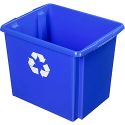 Sunware Boite de recyclage Nesta Box 45 litres bleu.