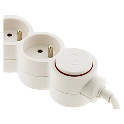 Avis Bloc Home 4 prises 16A 2P+T + 2x USB 2,1A avec interrupteur et fiche extraplate - Blanc - câble HO5VV-F 3G1 1,5m - Zenitech