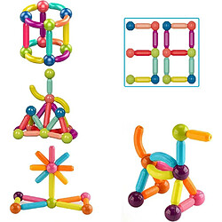 KotiCidsin Jeu de Construction Magnétique, 38 PCS, Bâtons Magnétiques de Construction, Jeux Educatifs Enfant