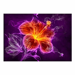 Paris Prix Papier Peint Fiery Flower in Purple 105 x 150 cm