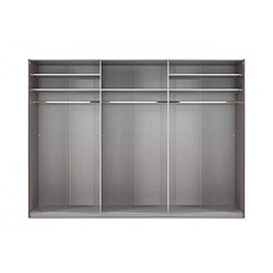 Avis Inside 75 Armoire ALISTO 4 décor graphite, gris clair et verre gris