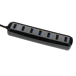 Acheter Répartiteur USB 3.0 Hub 7 ports USB 3.0 haute vitesse, transmission rapide, noir