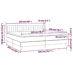 vidaXL Sommier à lattes de lit et matelas Vert foncé 200x200cm Velours pas cher