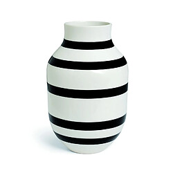 Kahler Design Vase en céramique Omaggio - H 30,5 cm - noir