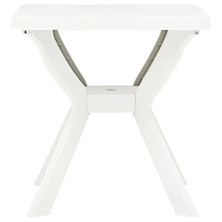 vidaXL Table de bistro Blanc 70x70x72 cm Plastique