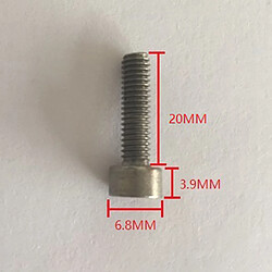 Avis 10pcs Boulons à Tête M4x20 DIN912 De Titane Hexagonal à Tête Cylindrique Durables Vis