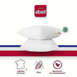 Abeil 2 oreillers Bio Confort 60 x 60 cm - Blanc