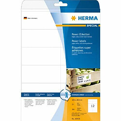 Elysees Paris Herma 10908 Étiquettes super adhésives 105 x 48 A4 300 pièces Blanc 