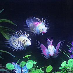 Artificielles Silicone Lueur Lionfish Snailfish Poissons D'aquarium Réservoir Décor Grn L