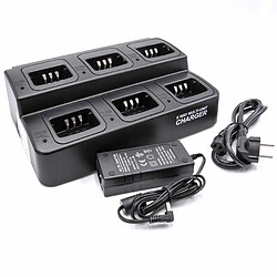 vhbw Chargeur 220V pour poste radio Kenwood TK-3212L, TK-3212M, TK-3300UP, TK-3301E, TK-3301T, TK-3302E, TK-3302E3, TK-3302T, TK-3302UK