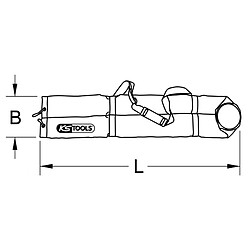 KS TOOLS 117.1399 Sacoche de protection pour tapis isolant