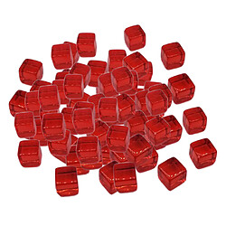 100pcs 10mm coloré dés jeux de société cube pour parti KTV jouets rouge