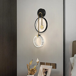 Universal Mur de salon simple lampe murale double cercle