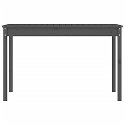 Acheter vidaXL Table de jardin gris 121x82,5x76 cm bois massif de pin